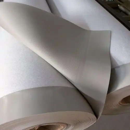 Reinforced PVC waterproofing membrane roll, polyester fabric backing for roof waterproof construction